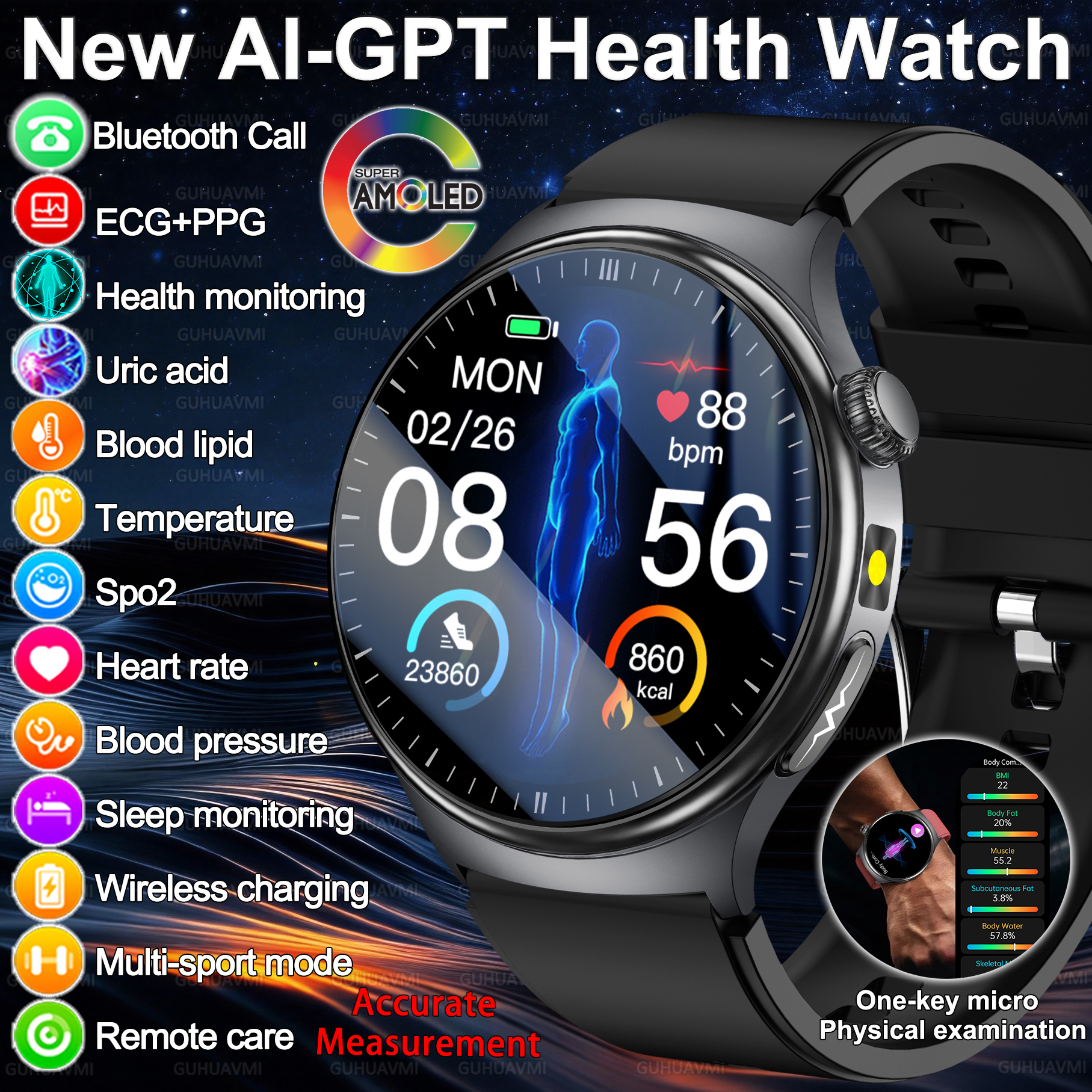 Italian Jewelry Watches - 2026 New Accurate Diagnosis Smart Watch