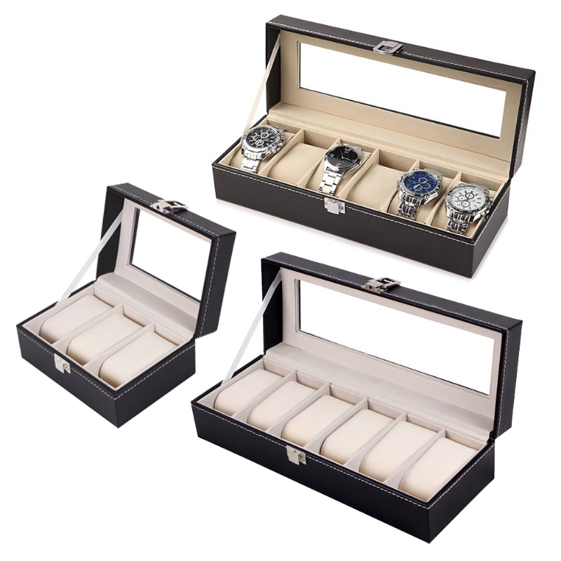 Best Jewelry Watches - PU Leather Watch Box Organizer -