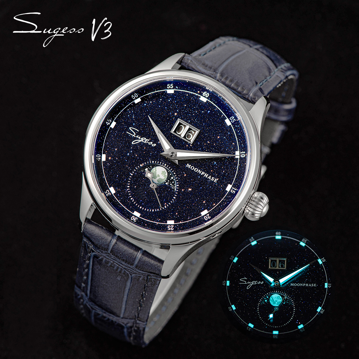 Stones Watches & Jewelry In Sweden Ab - Sugess Origin ST2528 Movement Mechanical Wristwatch