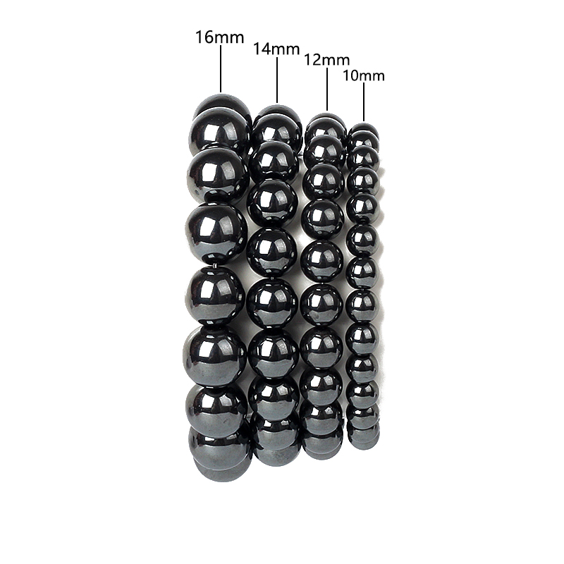 Gemstone Bracelet Healing - Fashion Magnetic Hematite Beads Bracelet Men