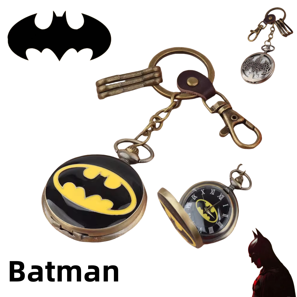 Vintage Pocket Watch - BeastKingdom Batman Captain America Iron Man