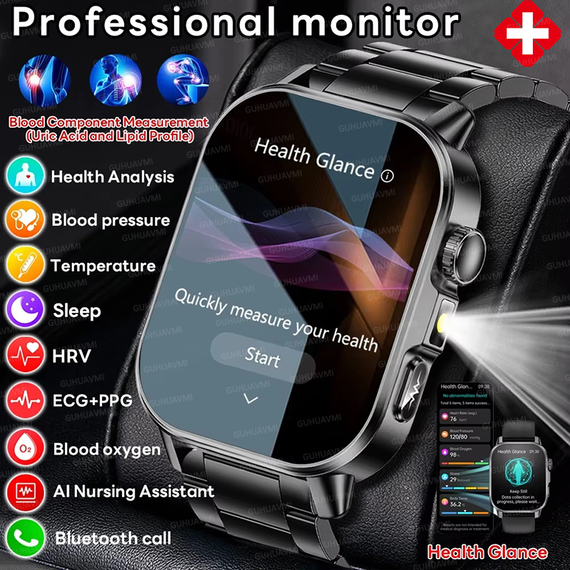 Italian Jewelry Watches - Nursing Grade New ECG+PPG Three High