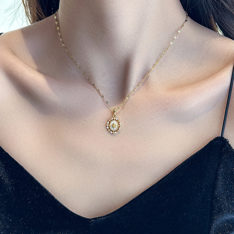 Necklace Pendant - French luxury North Star pendant necklace