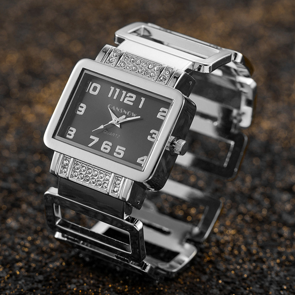 Cansnow Rectangle Ladies Wrist - Jewelry Watches Gold avis et prix