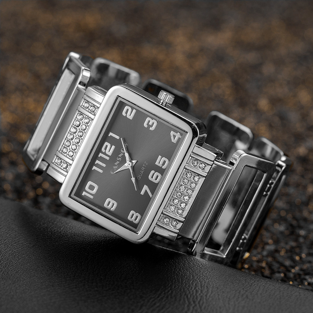 Cansnow Rectangle Ladies Wrist - Jewelry Watches Gold avis et prix