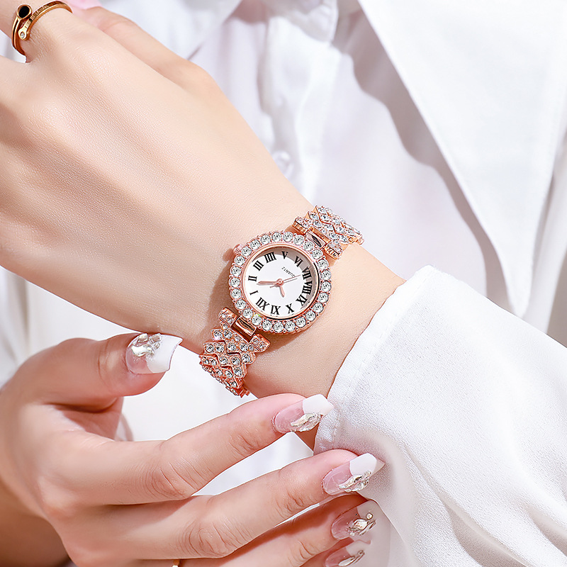 5PCS Luxury Rhinestone Women's - Jewelry Clasp Watches avis et prix