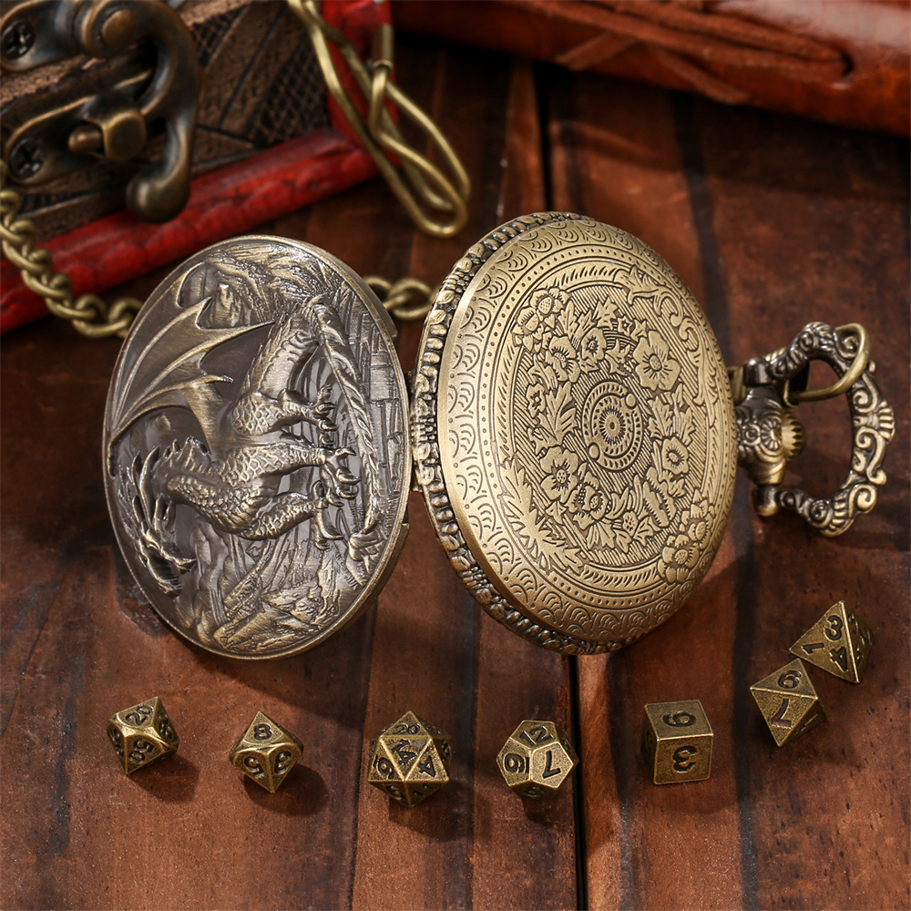 Vintage Metal Dragon Pocket Wa - Vintage Pocket Watch avis et prix