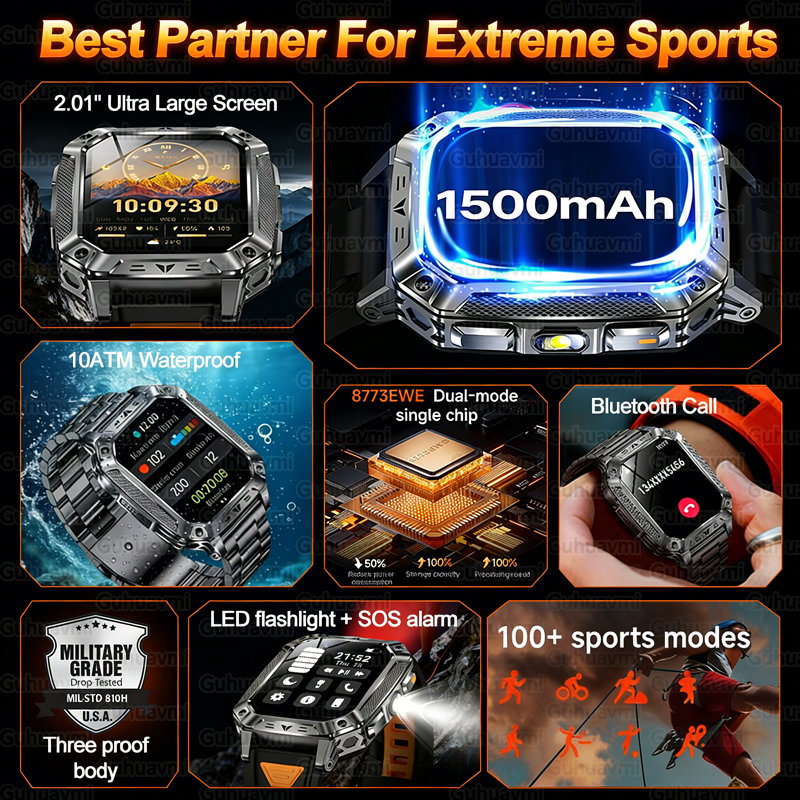 New 1500mAh Military Outdoor S - Italian Jewelry Watches avis et prix