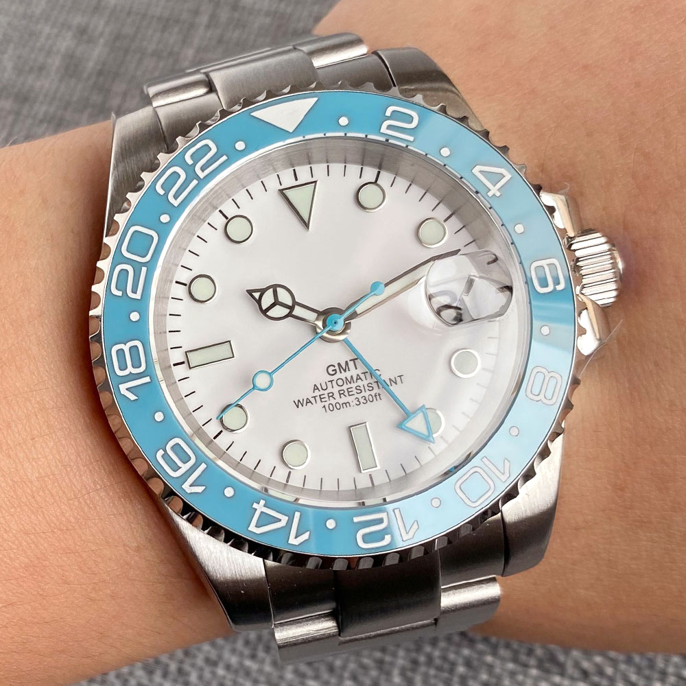 Customized 40mm Ice Blue Dial  - Jewelry Clasp Watches avis et prix