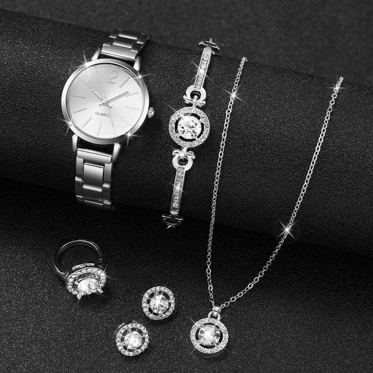 6PCS/Set Women Watches Fashion - Jewelry Clasp Watches avis et prix