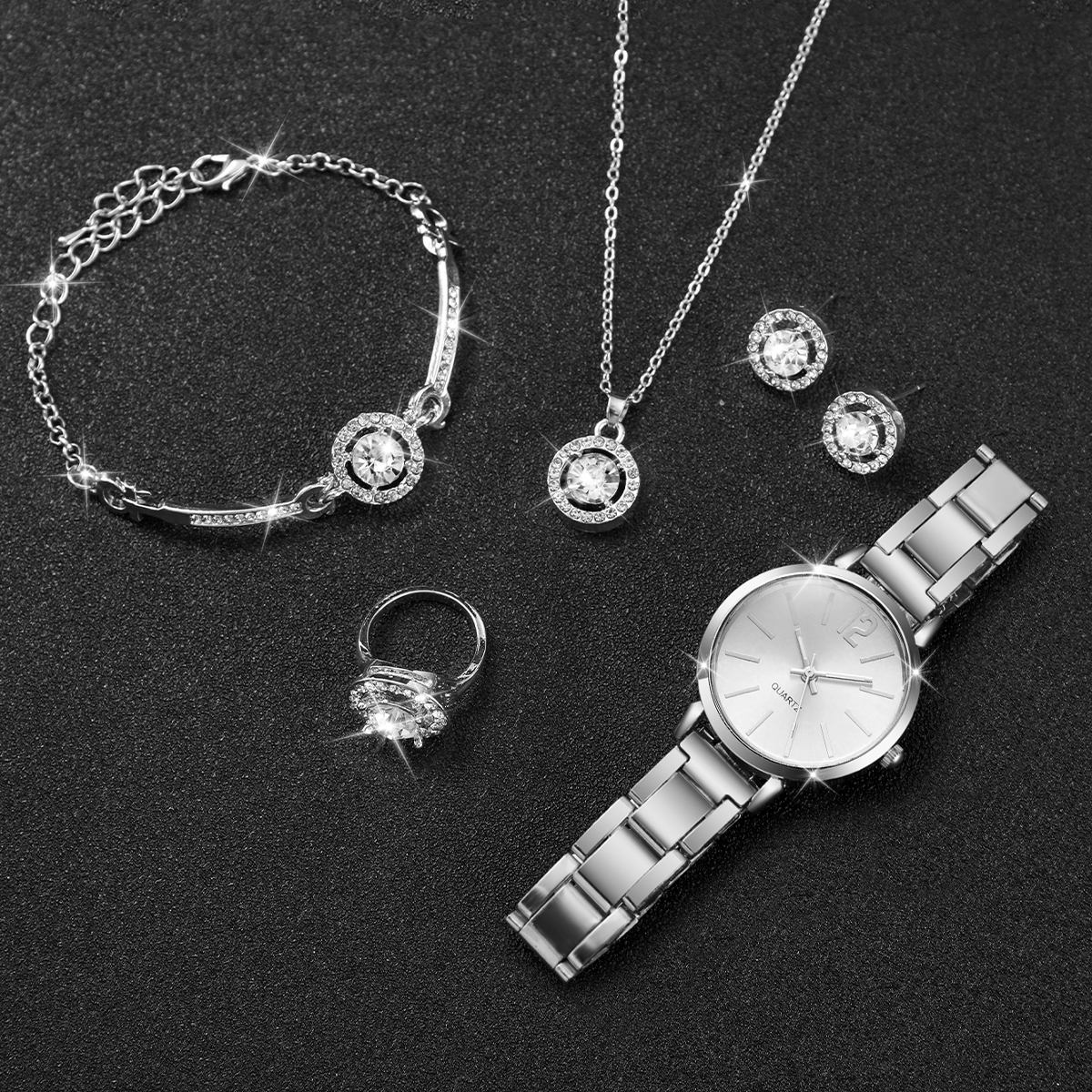 6PCS/Set Women Watches Fashion - Jewelry Clasp Watches avis et prix