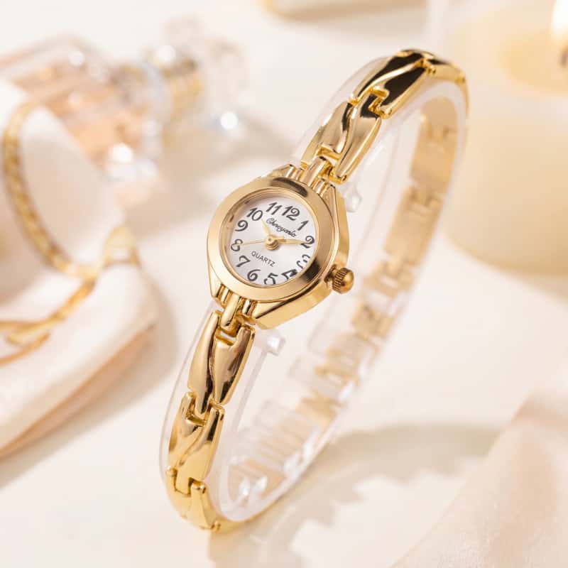 Fashion Women Quartz Bracelet  - Jewelry Watches Gold avis et prix