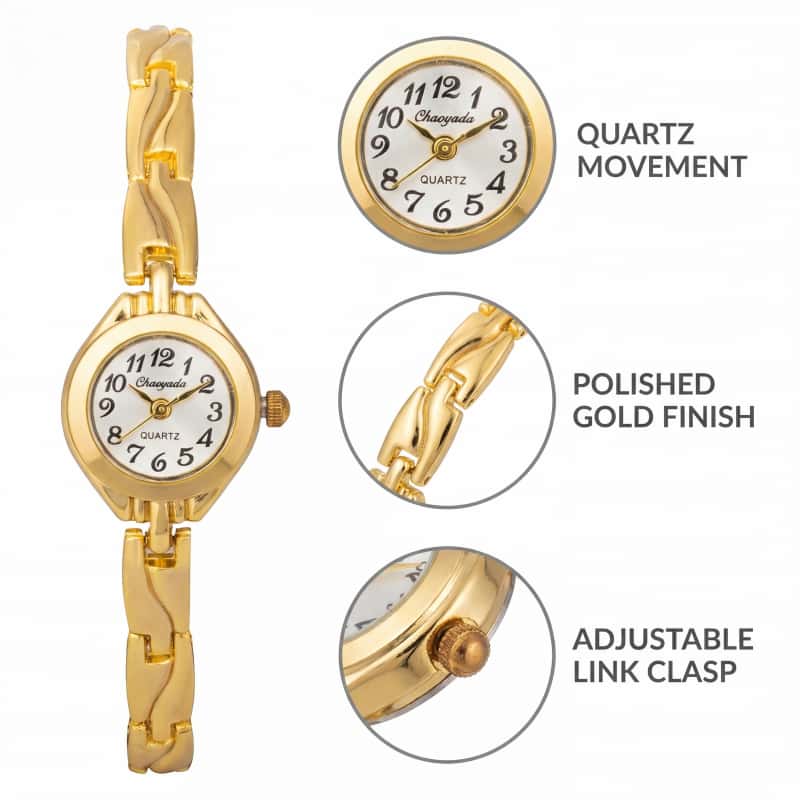 Fashion Women Quartz Bracelet  - Jewelry Watches Gold avis et prix