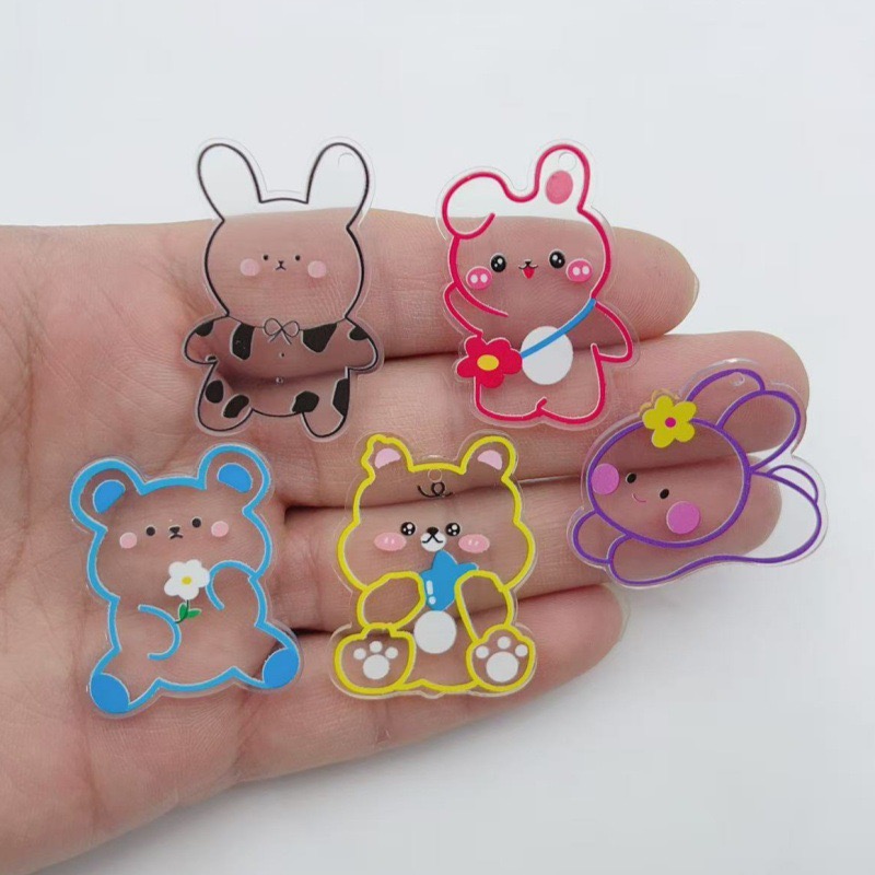 10pcs acrylic transparent cart - Necklace Pendant avis et prix