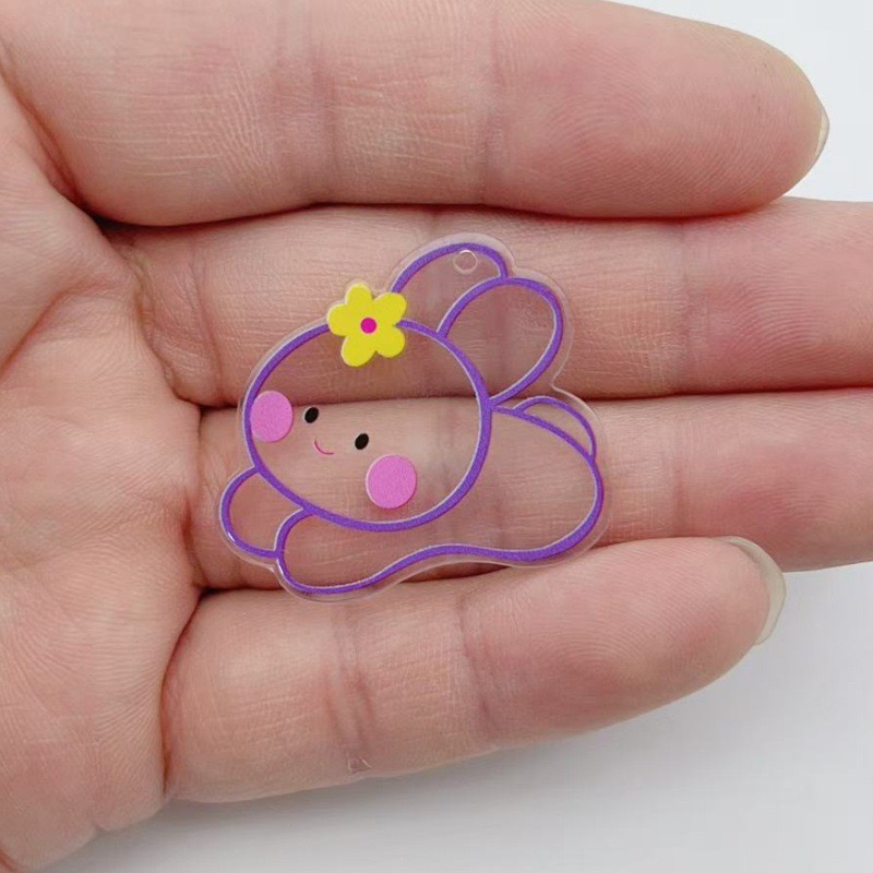 10pcs acrylic transparent cart - Necklace Pendant avis et prix