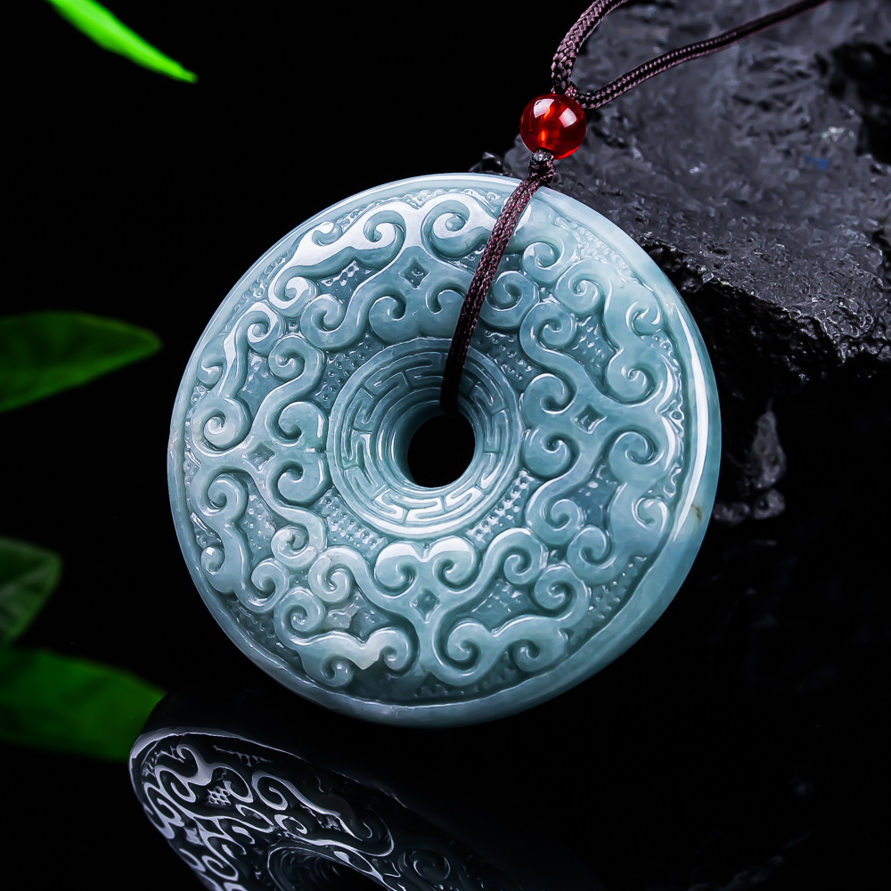 Natural Burmese Jadeite Flower - Necklace Pendant avis et prix