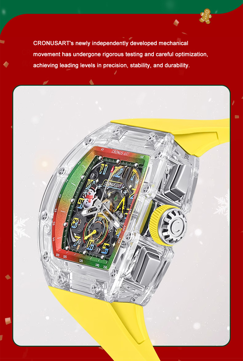 CRONUSART Men Chronograph Watc - Stones Watches & Jewelry In Sweden Ab avis et prix