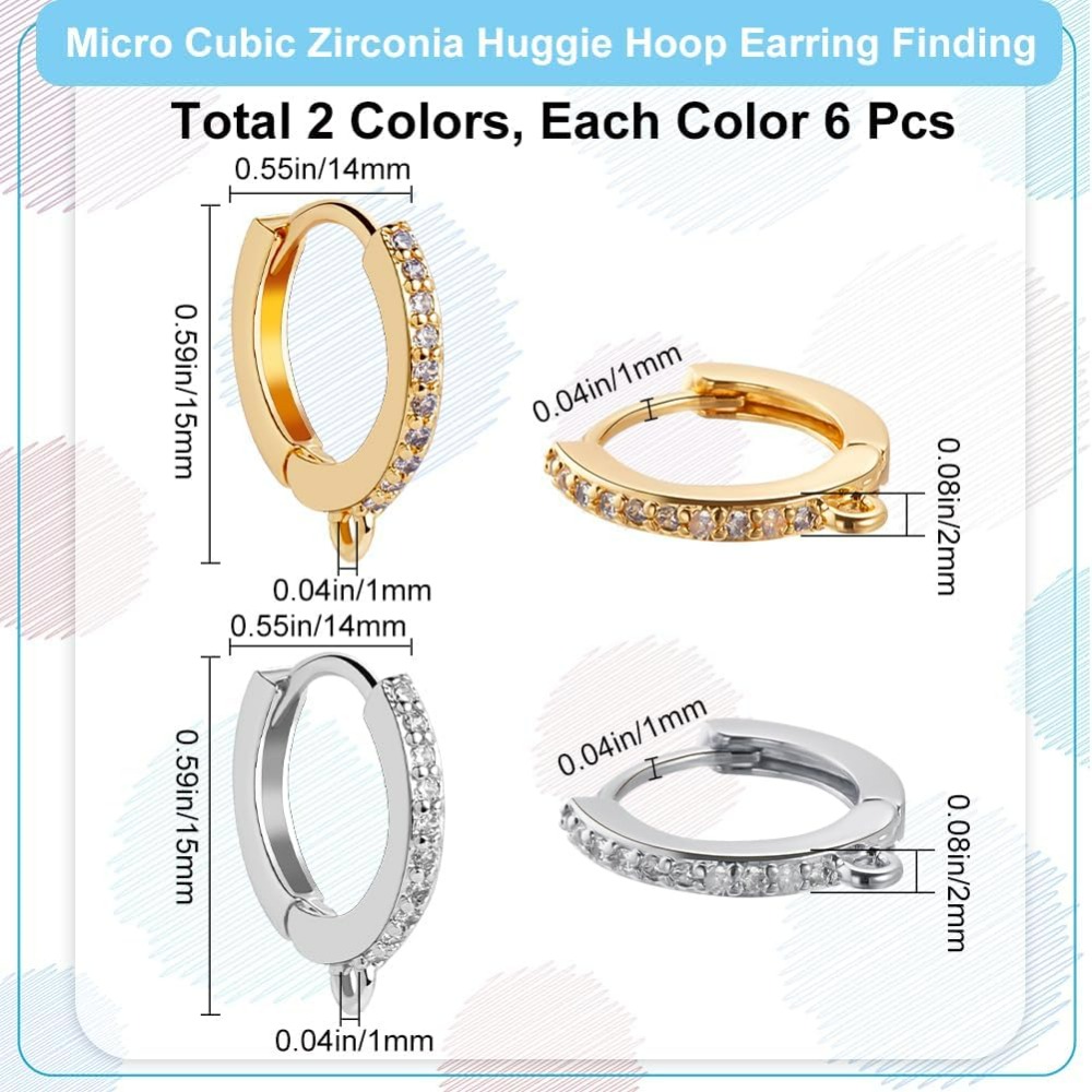 1 Box 12Pcs Round Leverback Ho - Gold Plated Ring avis et prix
