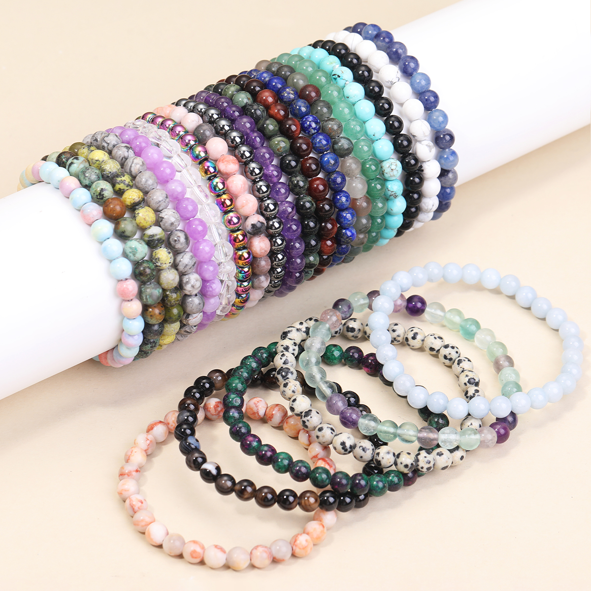 6mm Natural Gemstone Bracelet  - Gemstone Bracelet Healing avis et prix