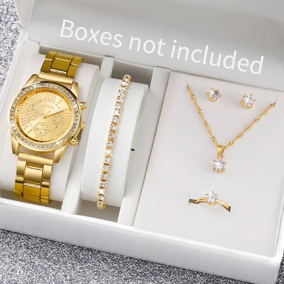 6PCS/Set Fashion Rhinestone Wo - Jewelry Clasp Watches avis et prix
