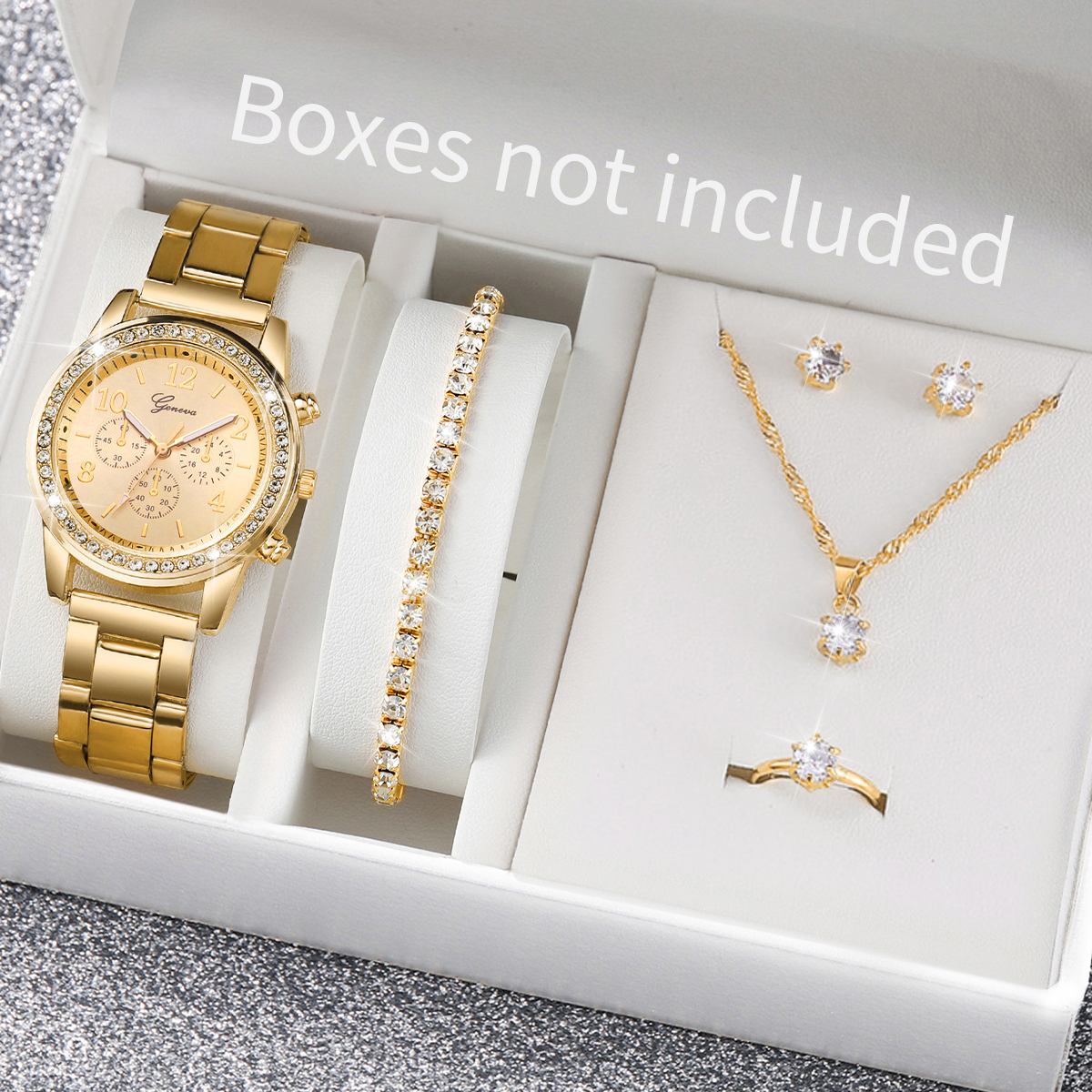 6PCS/Set Fashion Rhinestone Wo - Jewelry Clasp Watches avis et prix