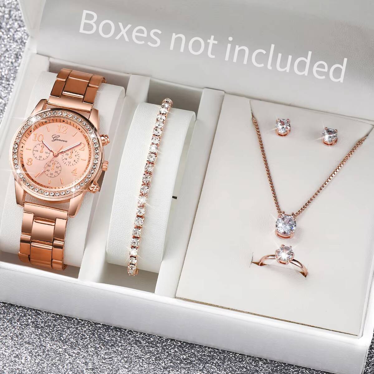 6PCS/Set Fashion Rhinestone Wo - Jewelry Clasp Watches avis et prix