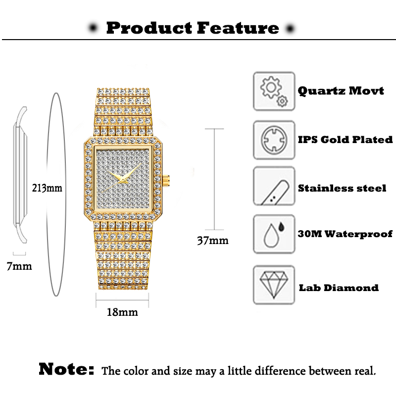 MISSFOX Diamond Watch For Wome - Jewelry Watches Gold avis et prix