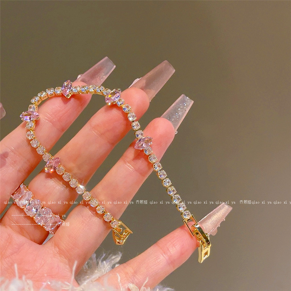 Pink Full Diamand Zircon Brace - Best Jewelry Watches avis et prix