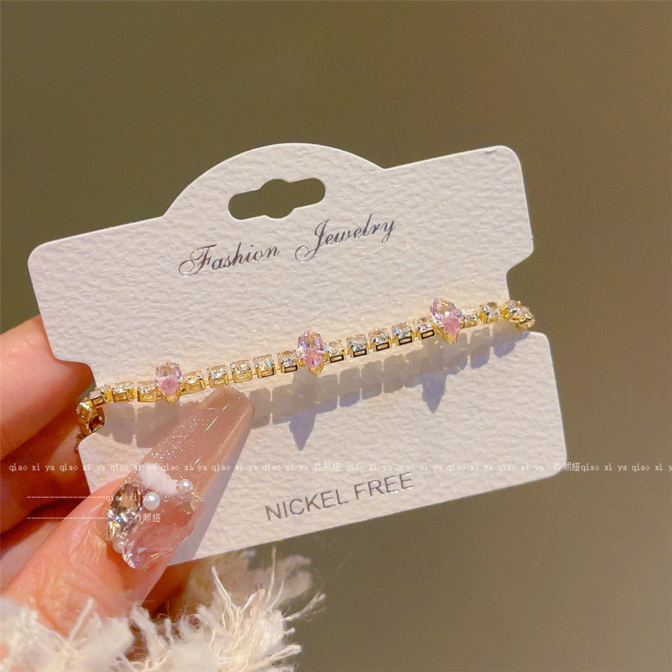 Pink Full Diamand Zircon Brace - Best Jewelry Watches avis et prix