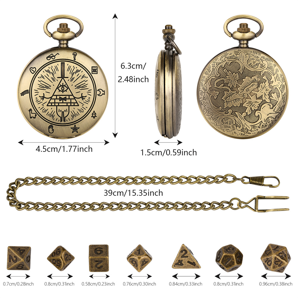 Vintage Bronze/Grey Black Pock - Vintage Pocket Watch avis et prix
