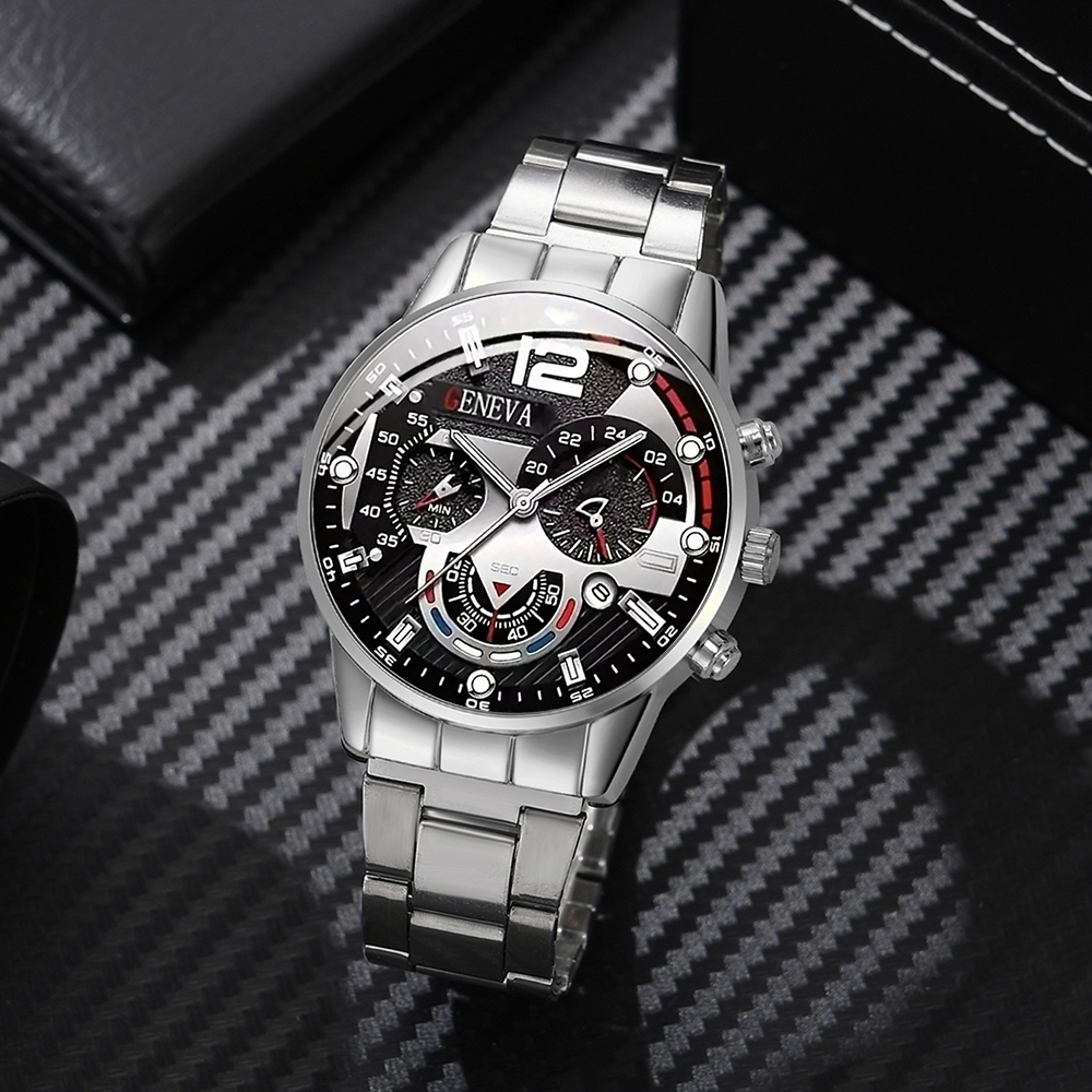 4PCS/Set Fashion Men's Stainle - Jewelry Watch Making avis et prix