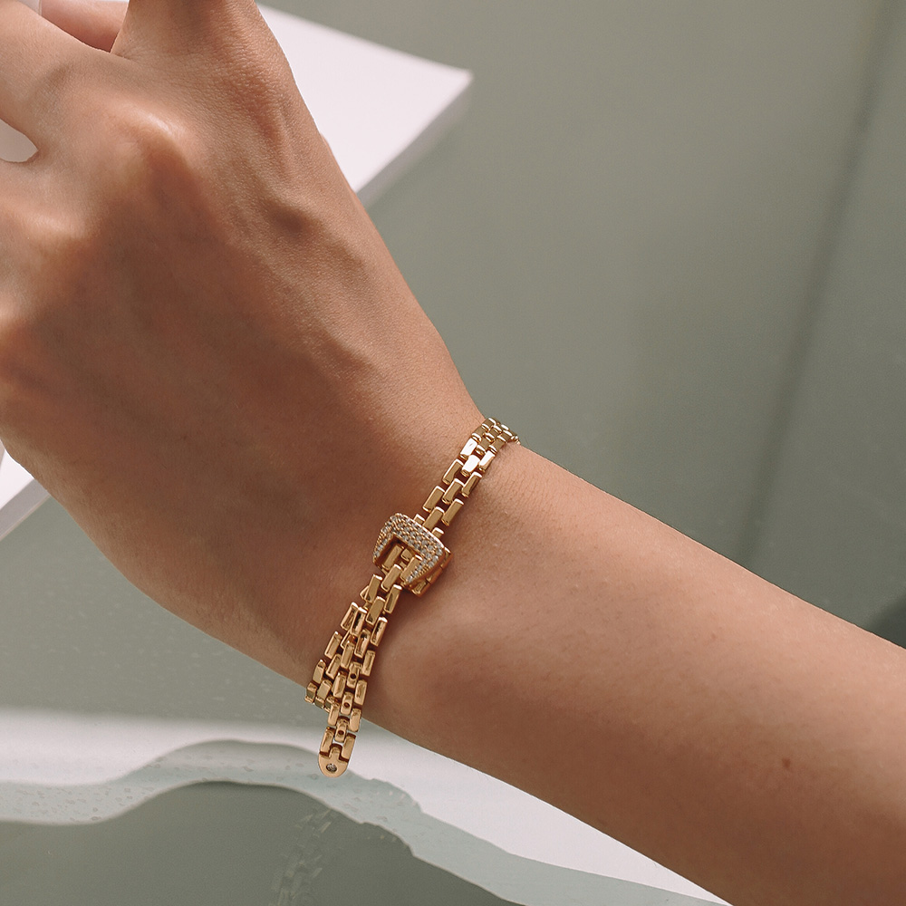 Brass With 18K Gold Watch Band - Fine Jewelry Watches Women avis et prix