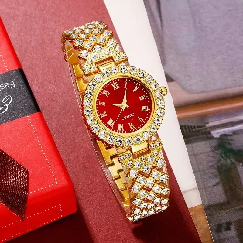 Golden Luxury Watch Women Ring - Jewelry Clasp Watches avis et prix