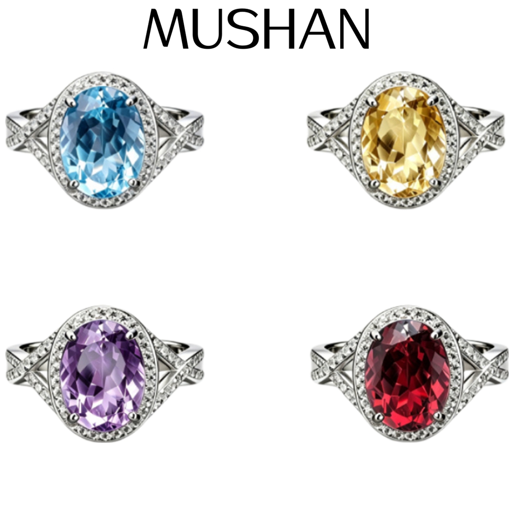 MUSHAN Custom Jewelry 925 Ster - Gold Plated Ring avis et prix