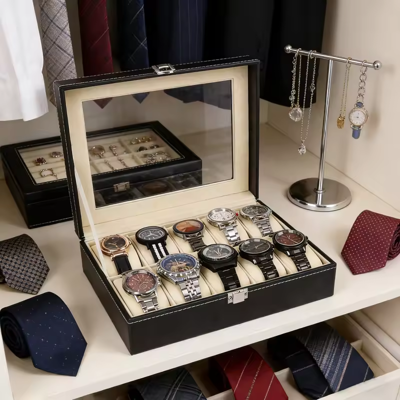 Watch Boxes 10 Girds Cases Sto - Best Jewelry Watches avis et prix