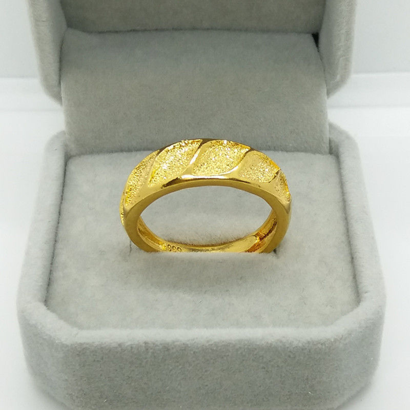 Classic Pure Plated Real 18k Y - Gold Plated Ring avis et prix