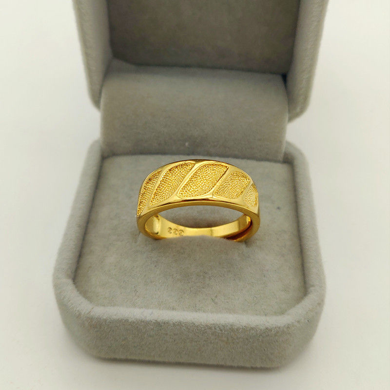 Classic Pure Plated Real 18k Y - Gold Plated Ring avis et prix