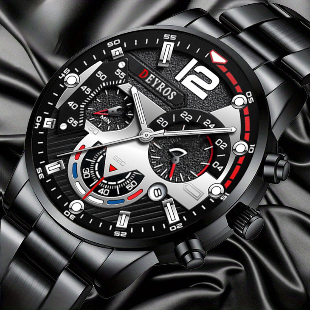 3pcs/set Fashion Men's Watch B - Best Jewelry Watches avis et prix