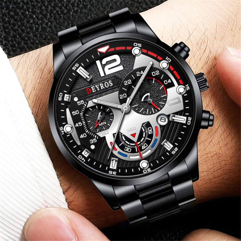 3pcs/set Fashion Men's Watch B - Best Jewelry Watches avis et prix