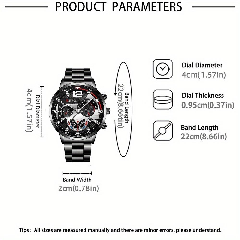 3pcs/set Fashion Men's Watch B - Best Jewelry Watches avis et prix