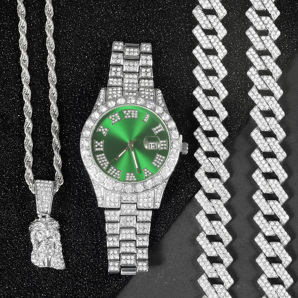 Men's Hip-hop Watch Jewelry Se - Jewelry Clasp Watches avis et prix
