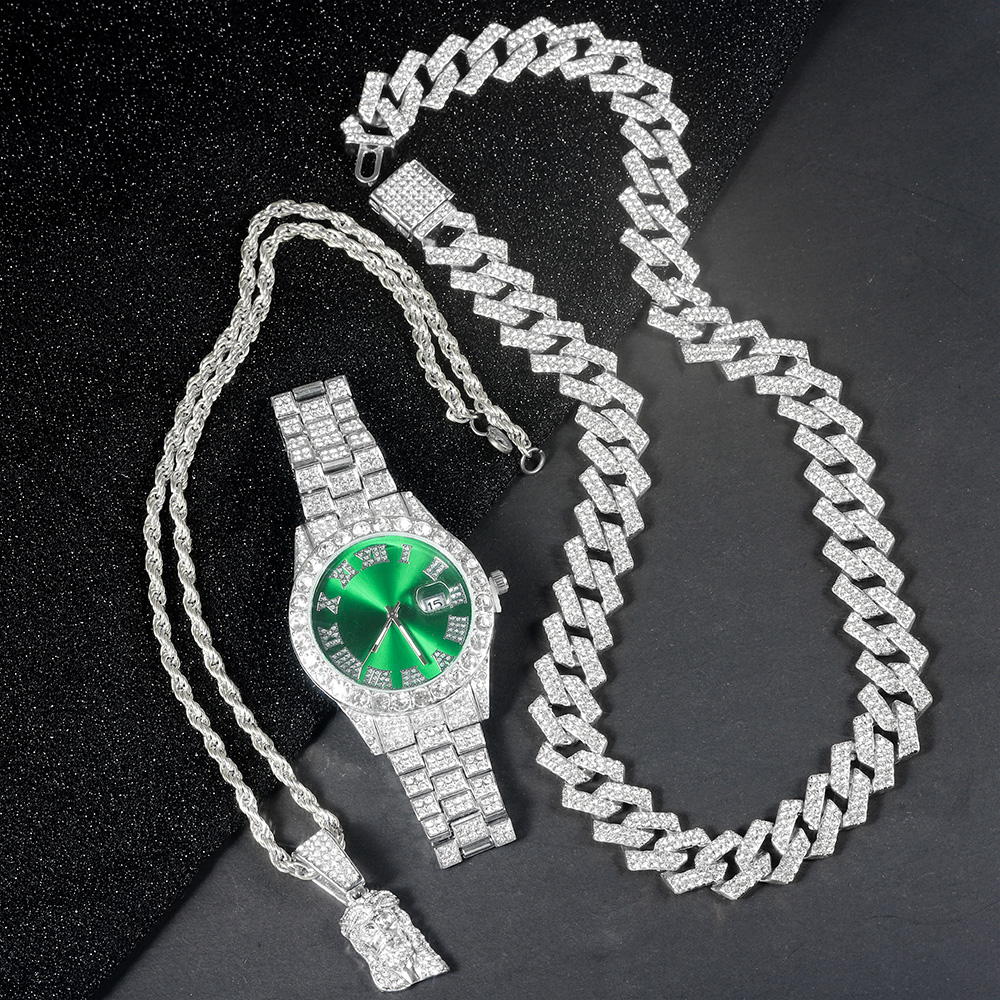 Men's Hip-hop Watch Jewelry Se - Jewelry Clasp Watches avis et prix