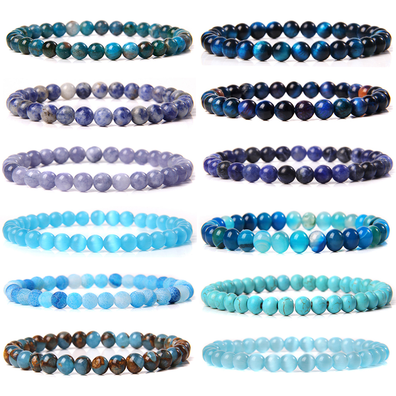Natural Stone 6mm Beads Bracel - Gemstone Bracelet Healing avis et prix