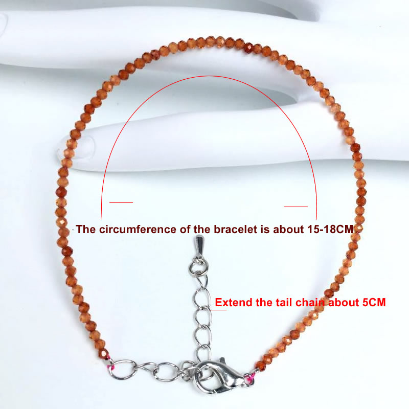 2-3mm Natural Stone Beaded Nec - Gemstone Bracelet Healing avis et prix