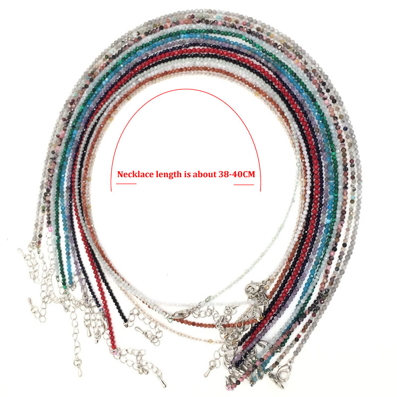 2-3mm Natural Stone Beaded Nec - Gemstone Bracelet Healing avis et prix