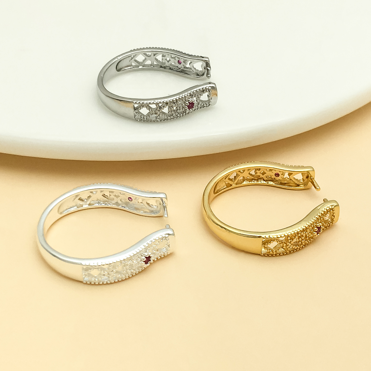 5pcs 18k gold-plated copper th - Gold Plated Ring avis et prix