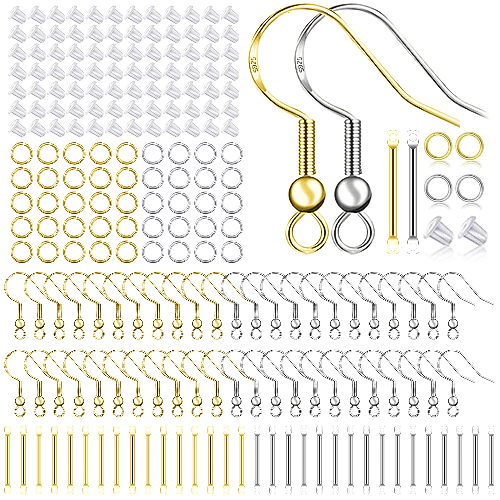 925 Silver/Gold Plated Earring - Gold Plated Ring avis et prix