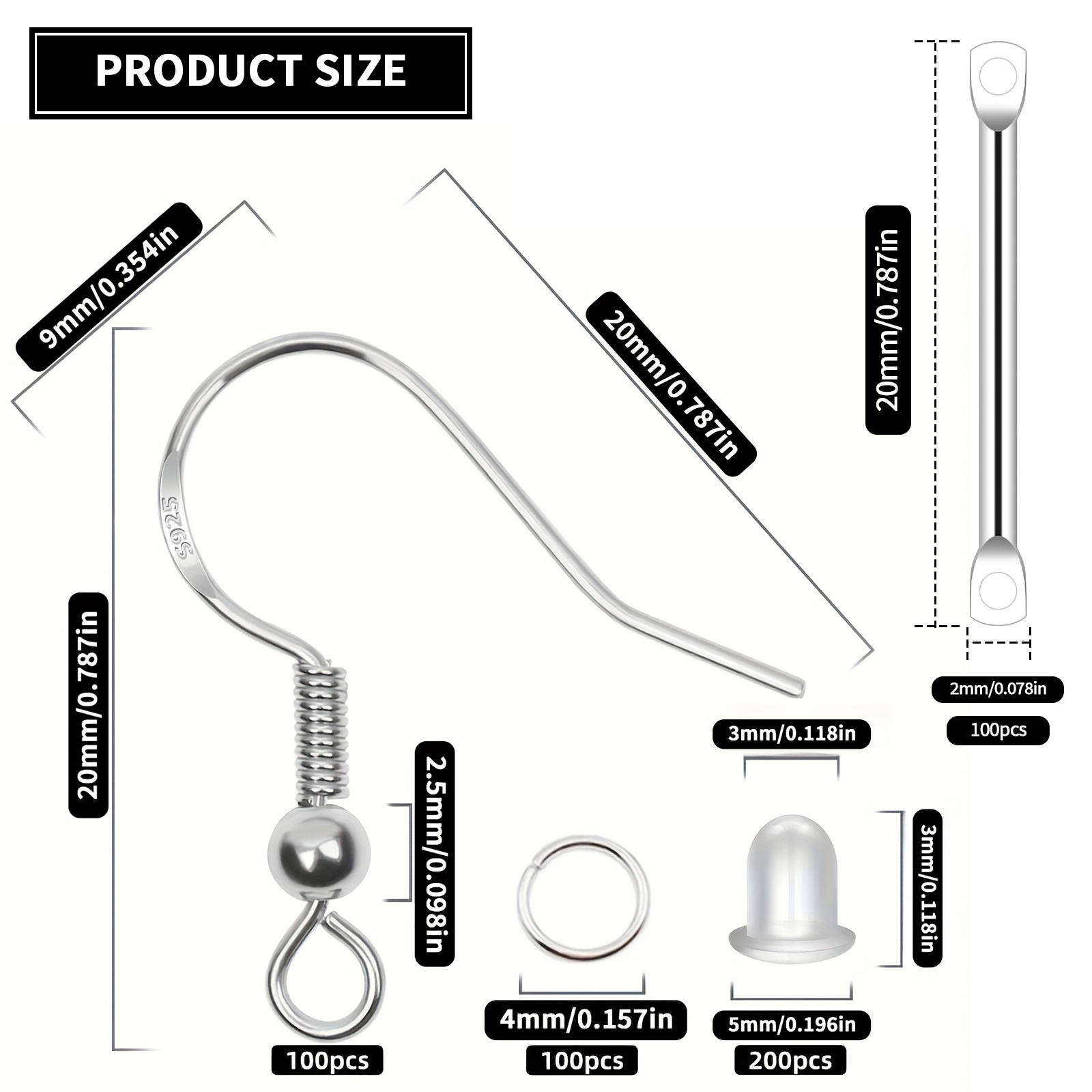 925 Silver/Gold Plated Earring - Gold Plated Ring avis et prix