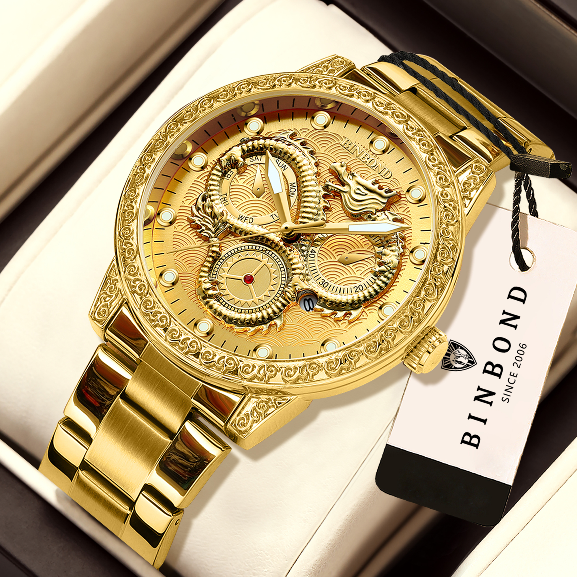 BINBOND Dragon vintage luxury  - Vintage Pocket Watch avis et prix