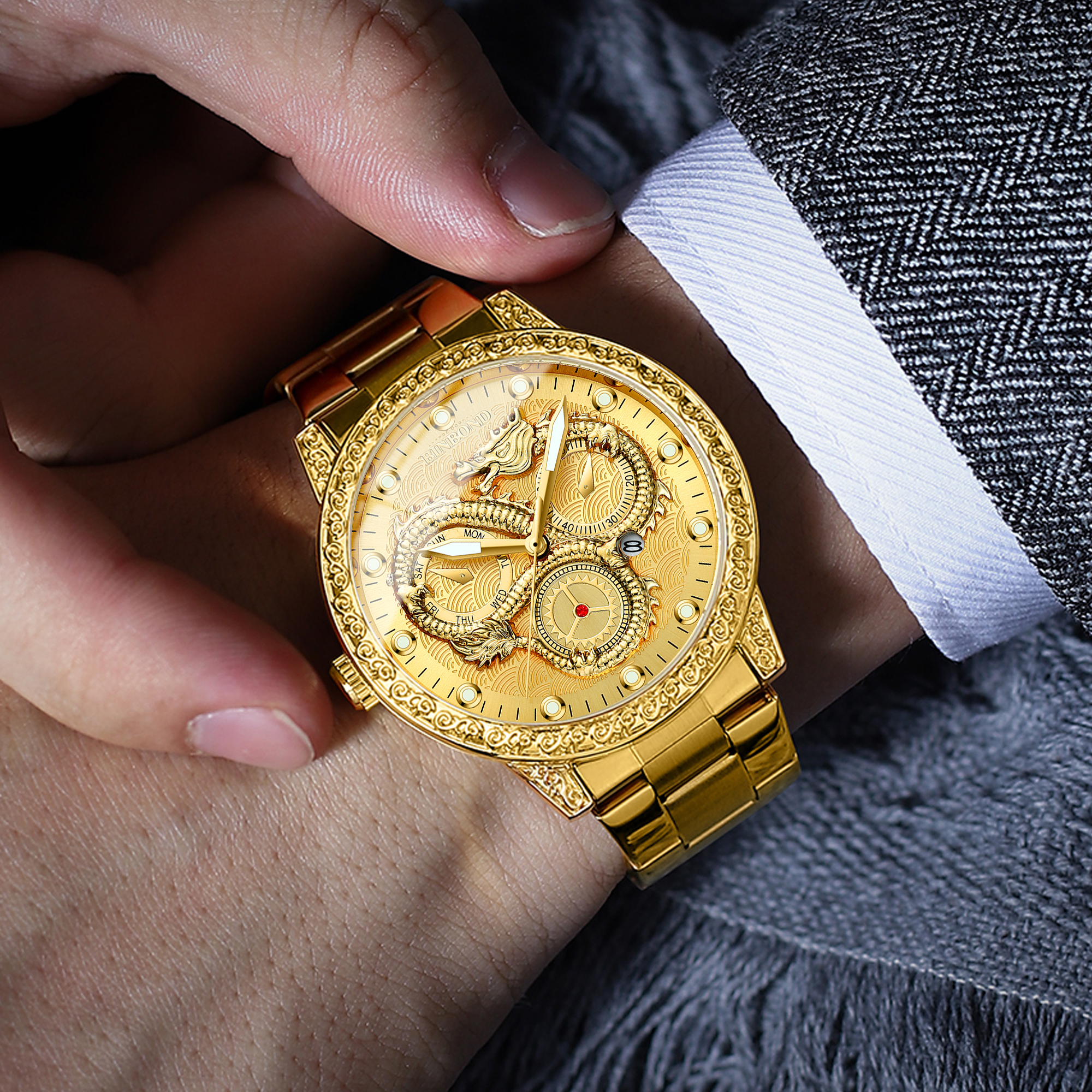 BINBOND Dragon vintage luxury  - Vintage Pocket Watch avis et prix